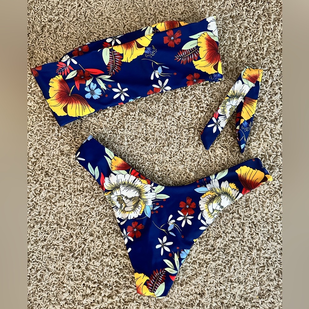 ZAFUL floral two piece bikini